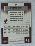 2007 Fleer Dwyane Wade #24 Basketball Card Miami Heat