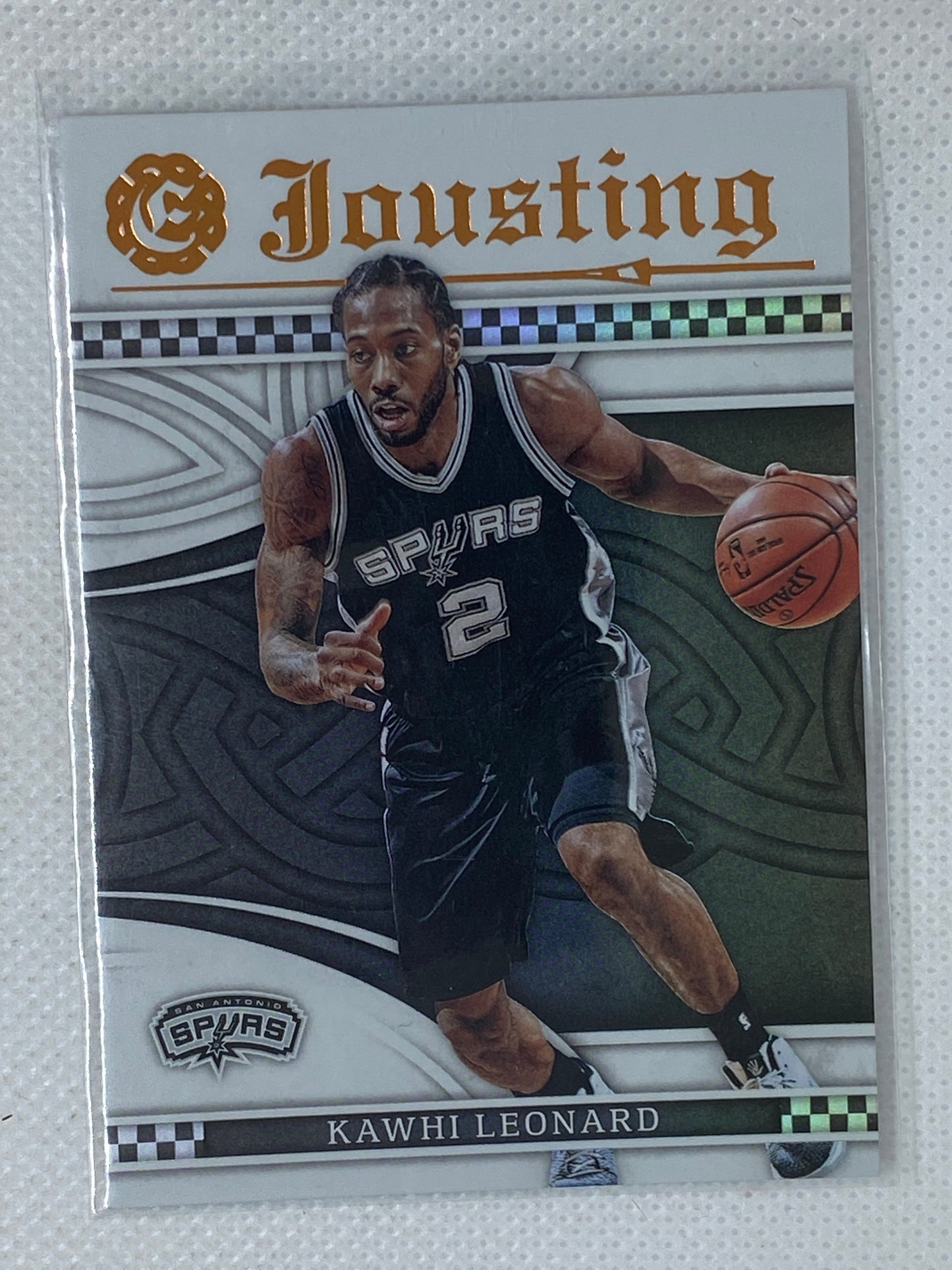 2016-17 Panini Excalibur SP Jousting Kawhi Leonard Card # 2