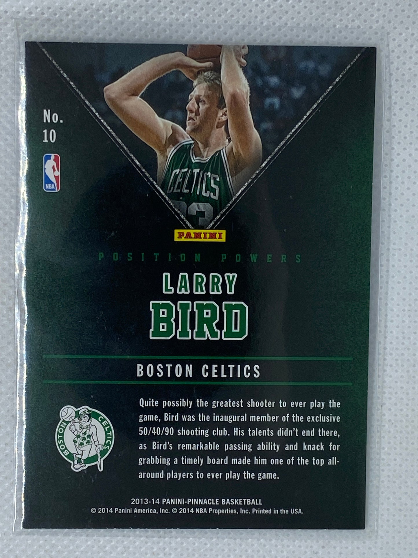 2013-14 Pinnacle Basketball Position Powers #10 Larry Bird