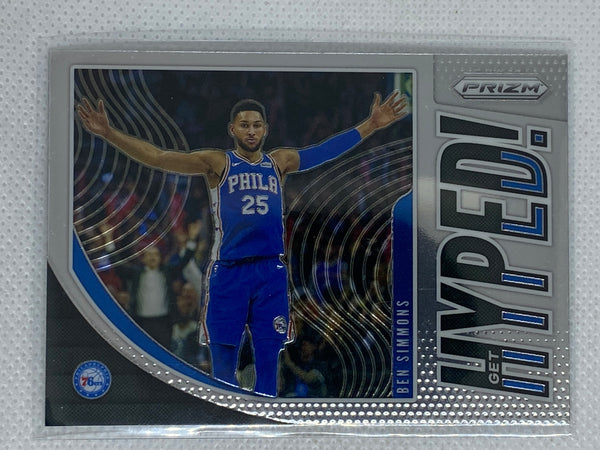 2019-20 Panini Prizm Basketball Get Hyped! #9 Ben Simmons