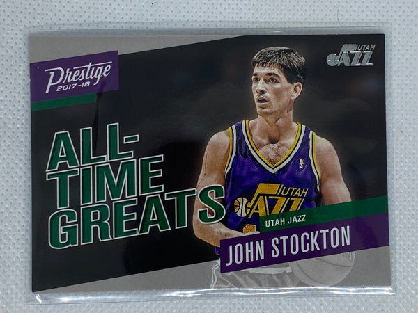 2017-18 Panini Prestige Basketball All-Time Greats #16 John Stockton