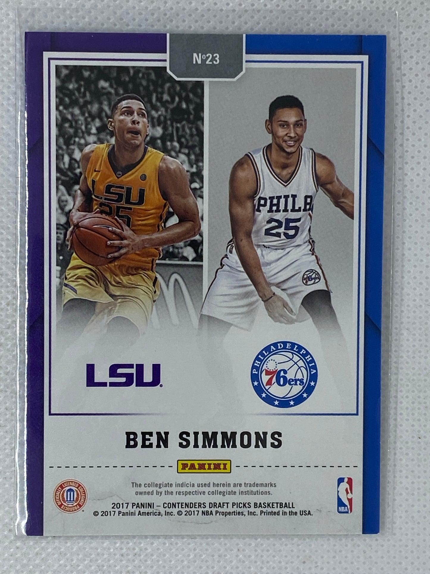 2017-18 Panini Contenders Draft Picks Legacy #23 Ben Simmons