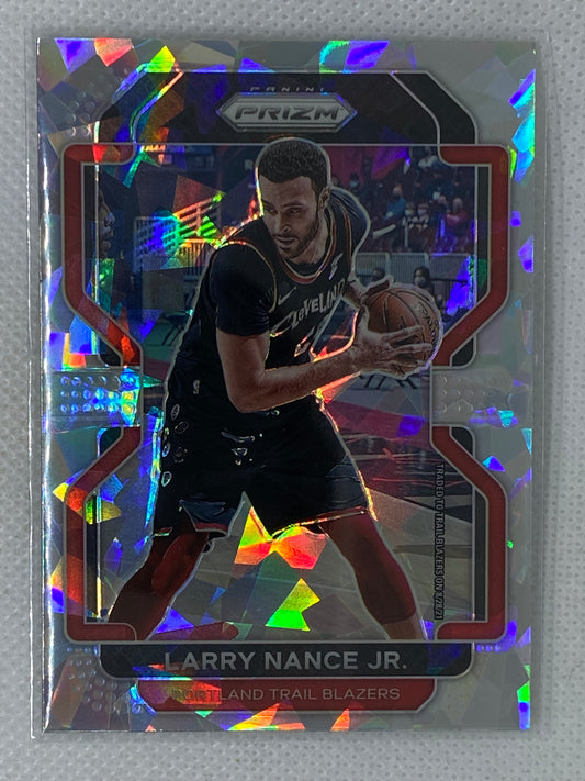 2021-22 Prizm NBA Portland Trail Blazers Larry Nance Jr Cracked Ice #126