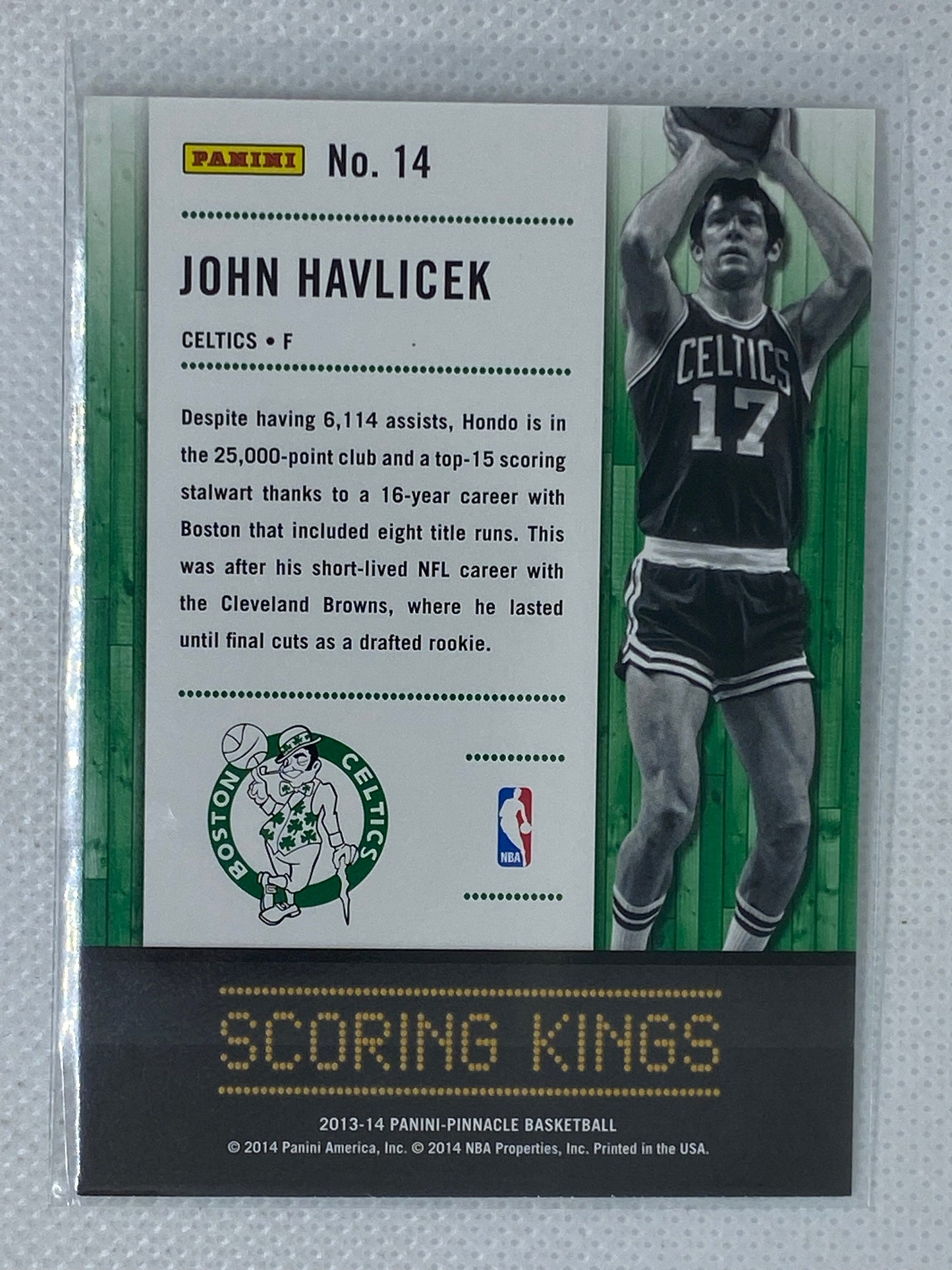 2013-14 Panini Pinnacle Scoring Kings John Havlicek #14 HOF