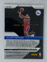 2018-19 Panini Prizm Allen Iverson #45 Base Card Philadelphia 76ers