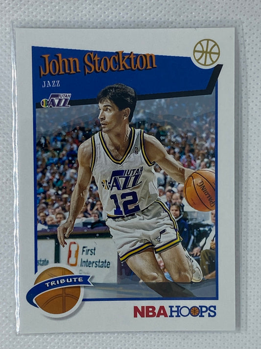 2019-20 Panini NBA Hoops Tribute Winter John Stockton #292 HOF