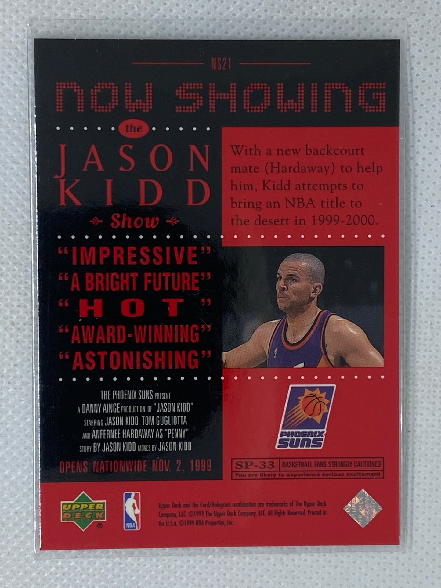 1999-00 Upper Deck Basketball Now Showing #NS21 Jason Kidd