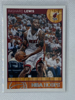 2013-14 Hoops Red Backs Miami Heat Basketball Card #92 Rashard Lewis