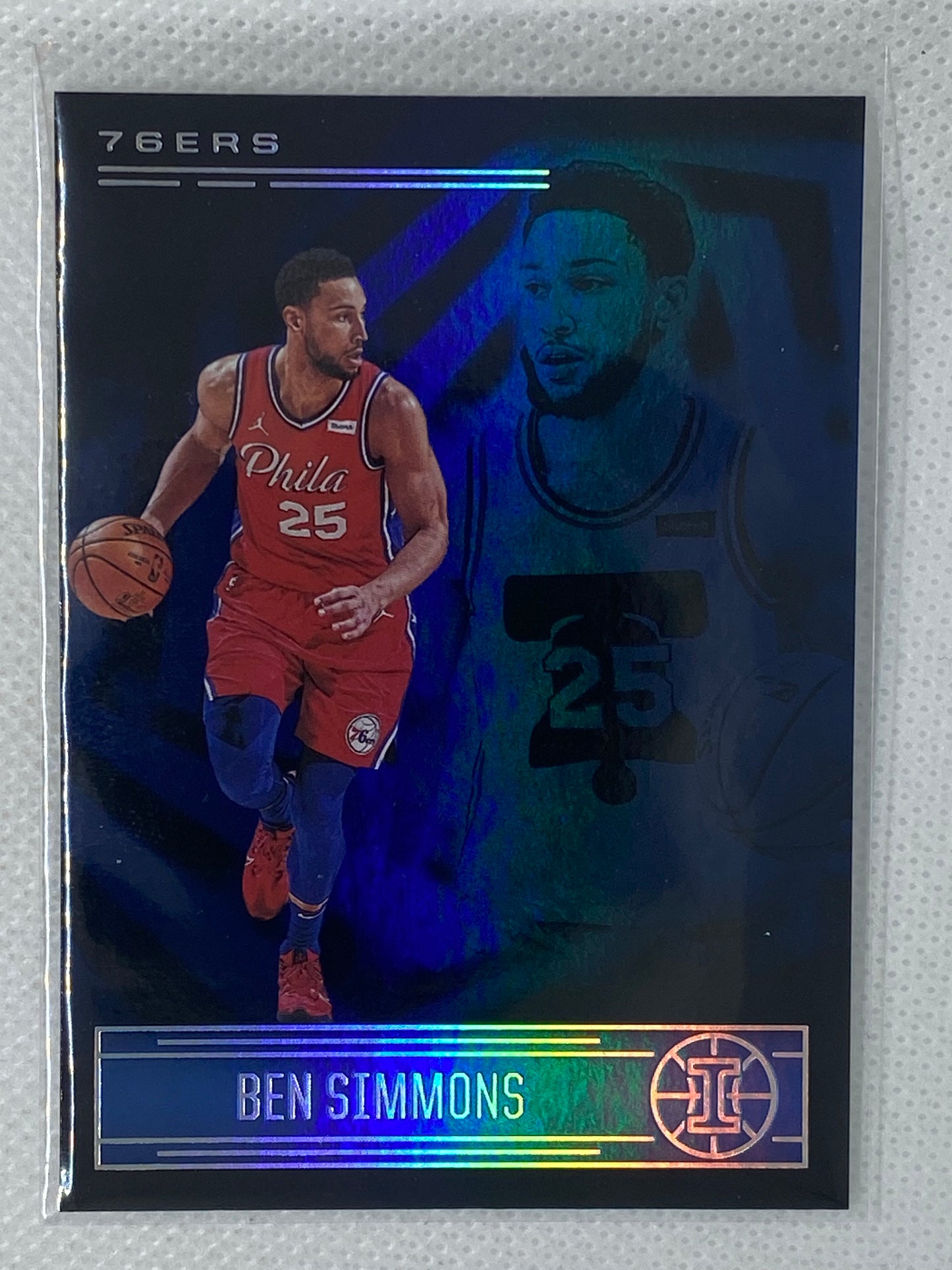 2020-21 Panini Illusions Basketball Card - BEN SIMMONS 76ers #94 Sapphire