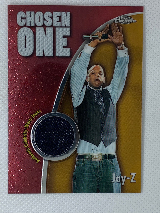 2005-06 Topps Chrome Chosen One Jay-Z Rookie Worn Jeans #54/400