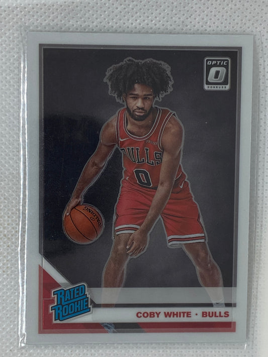 2019-20 Donruss Optic Rated Rookie #180 Coby White Rookie Chicago Bulls