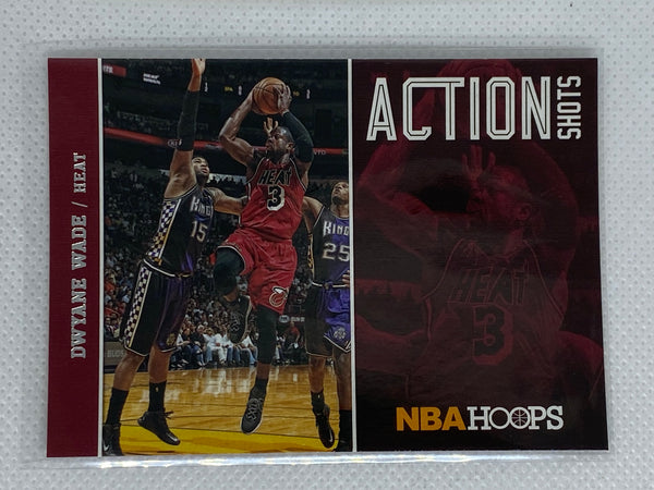 2013-14 NBA Hoops Basketball Action Shots #2 Dwyane Wade Miami Heat